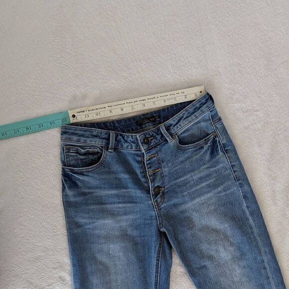 PrAna Distressed Button Fly Jeans - Picture 5 of 8